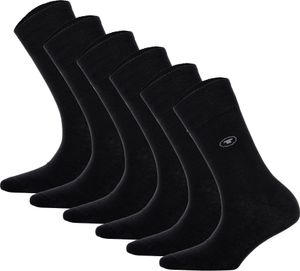 TOM TAILOR Damen Socken 6er Pack- Basic, Baumwollmischung, einfarbig Schwarz 39-42 TOM TAILOR Damen Socken 6er Pack- Basic, Baumwollmischung, einfarbig Schwarz 39-42