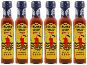 6er Pack - ENCONA Carolina Reaper Chilli Sauce (6x 142ml) | Scharfe Chili Sauce