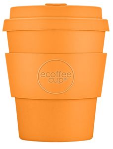Ecoffee Cup Alhambra PLA - Becher to Go 240 ml - Orange Silikon