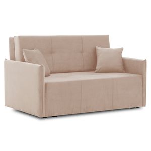 Sofa DRIM 120 mit Schlaffunktion 190x120 cm, mit Bettkasten, Stoff: KRONOS 35 - BEIGE