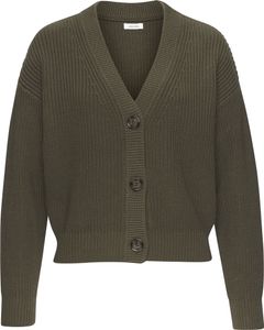LASCANA Strickjacke khaki Größe 44/46 LASCANA Strickjacke khaki Größe 44/46