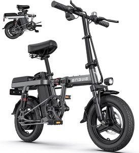 E-Bike Klappräder Elektrofahrrad, 14" Tire E-Fahrrad klapprad, 48V/10Ah Akku Reichweite bis zu 50km, Faltbares City E-Bike für Erwachsene, Herren Damen