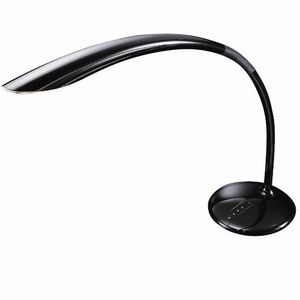 Schwarze LED Schreibtischleuchte Calla dimmbar