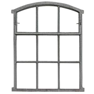 Fenster zum Öffnen grau Stallfenster Eisenfenster Eisen 71cm Antik-Stil (b2)