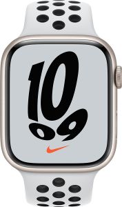 Apple Watch S7 Nike Alu 45mm Starlight (Platinum/Black) iOS