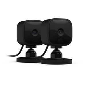 Amazon Blink Mini 2-Kameras (Black) - 1080p-HD-Video, Nachtsicht, Alexa, schwarz