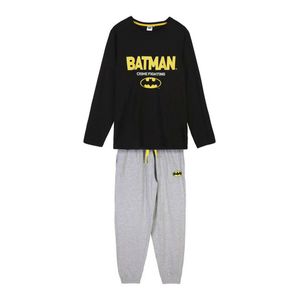 Single-Jersey Batman Schwarzer Langer Schlafanzug