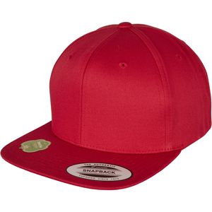 FLEXFIT Unisex 6-Panel Snapback Bio Kappe Klassische Cap 6089OC red one size