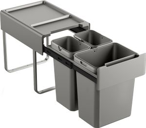 SVITA EMCombo40 Einbaumülleimer 40L (2x10L+20L) 3 Fächer Mülltrennsystem SVITA EMCombo40 Einbaumülleimer 40L (2x10L+20L) 3 Fächer Mülltrennsystem