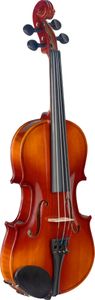 Stagg VN-1/2 L 1/2 Geige im Set mit Softcase Hartholzgriffbrett Kun...