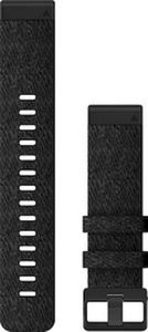 Garmin - Zapasowy/wymienny pasek na nadgarstek - Zapasowy pasek na nadgarstek QuickFit 22 mm z nylonu w kolorze czarno-szarym - 010-12863-07