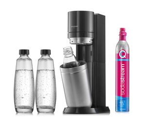 SodaStream Wassersprudler DUO Vorteilspack inkl. 3 Flaschen und Quick Connect Zylinder, titan