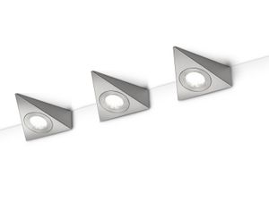 Trio Wandleuchte Wandspot nickel matt LED mit Schalter 3W Wandlampe