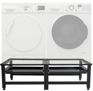 CLP Doppel Waschmaschinen-Untergestell Tampa, Farbe:schwarz