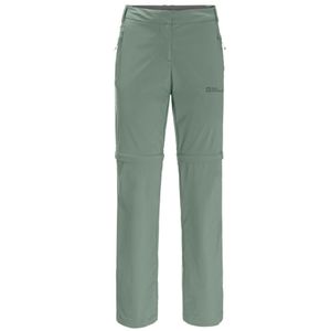 Jack Wolfskin Glastal Zip Off Pants W 1508151-4151, Hose, Damen, Grün, Größe: 38