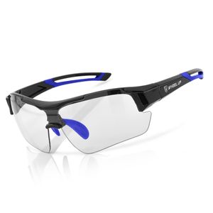 MidGard Fahrradbrille Sportbrille e-Bike Brille selbsttönend  Blau
