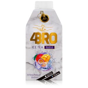 4BRO Ice Tea Eistee Mango Maracuja 500ml - Erfrischungsgetränk (1er Pack)