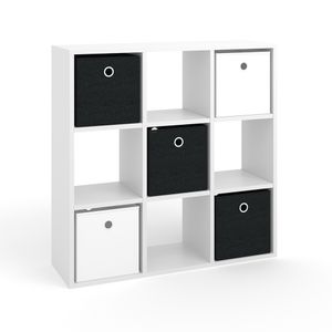 Livinity® Raumteiler Hylda, 82.8 x 82.8 cm, Weiß