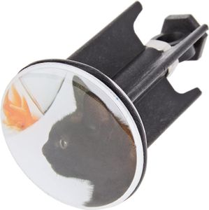 WENKO zátka na drez Pluggy® Cat - zátka na odtok, pre všetky štandardné odtoky, plast, 3,9 x 6,5 x 3,9 cm, viacfarebná