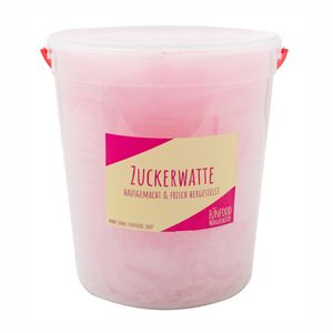 Erdbeere Zuckerwatte | frisch auf Bestellung hergestellt | 4,2L Eimer