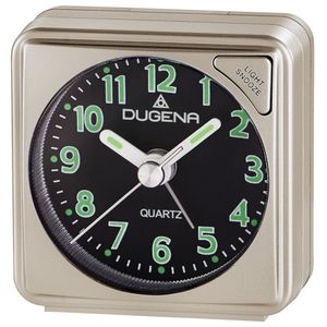 DUGENA 4460614 Wecker Analog Licht Alarm gold