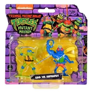 Ninja Turtles Actionfigur Leo vs Superfly Playmates