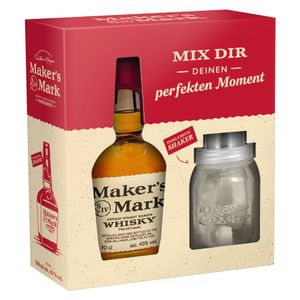 Maker's Mark Bourbon Whisky Inklusive Shaker 0,7l, alc. 45 Vol.-%, USA Whisky