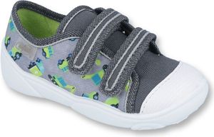 BEFADO Jungen  Sneakers Auto Bagger Klettverschluss Grau 22