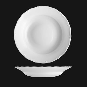 Hlboký tanier 24 cm, biely porcelán, Verona, G. Benedikt Hlboký tanier 24 cm, biely porcelán, Verona, G. Benedikt