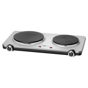 Clatronic® Edelstahl-Doppelkochplatte | Kochplatte mit 2 Kochfeldern | 2500W | elektrische Herdplatte mit Cool Touch-Griffen | Kochfelder mit Überhitzungsschutz | DKP 3668 E Clatronic® Edelstahl-Doppelkochplatte | Kochplatte mit 2 Kochfeldern | 2500W | elektrische Herdplatte mit Cool Touch-Griffen | Kochfelder mit Überhitzungsschutz | DKP 3668 E