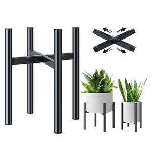 Blumenständer, Erweiterbar 21-30cm, zwei Höhen zur Auswahl, Pflanzenständer, aus Metall, Blumentopfständer, Blumenhalter, für Garten, Wohnzimmer