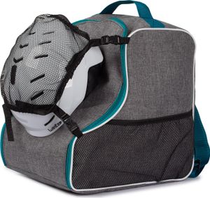 Premium Skischuhtasche, Helmtasche, Skistiefeltasche, Mit abnehmbarer Netztasche, mit Netz, LEN TURQUOISE [054]