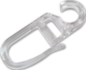 Vorhanghaken für Ringe, Transparette (10Stk)