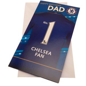 Chelsea FC - Geburtstagskarte - Papier TA10646 (Einheitsgröße) (Blau/Weiß)