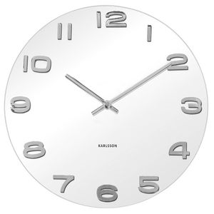 Karlsson KA4402 Wanduhr Vintage rund weiss