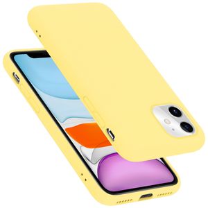 Cadorabo ochranné pouzdro pro Apple iPhone 11 ve žluté barvě kryt mobilního telefonu TPU pouzdro
