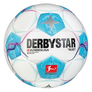 Derbystar Bundesliga Brillant APS V24 Oficjalna piłka meczowa, biały, 5, Unisex,Kobiety,Mężczyźni