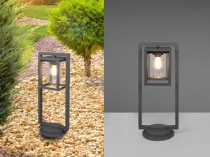LED Wegeleuchte mit Dämmerungssensor zur Wegbeleuchtung Garten, Anthrazit 60cm