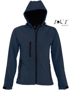 Womens Hooded Softshell Jacket Replay - Farbe: French Navy - Größe: M