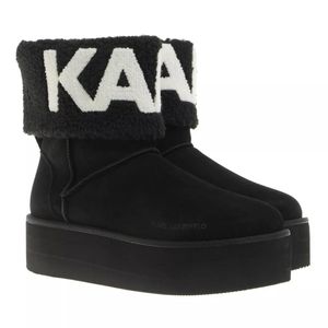 Karl Lagerfeld Thermo Karl Logo Ankle Boot Black