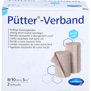 Hartmann Pütter-Verband®, 8/10 cm x 5m - 2Stk. | Packung (2 Stück)