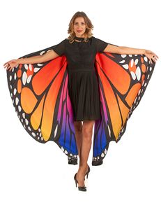 Zauberhafte Schmetterlingsflügel für Erwachsene bunt