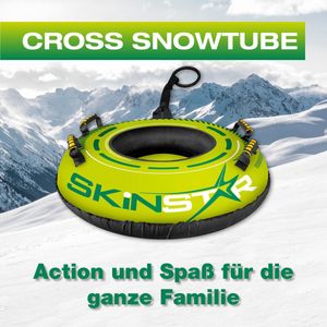 SkinStar CROSS Snowtube green Ø 70cm sánková pneumatika snehová pneumatika sánková bob
