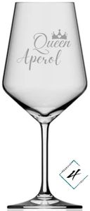 Aperol Glas mit Gravur, Queen Aperol, Aperolglas graviert, Aperol Geschenk, Geschenk für Aperolliebhaber, Aperolgeschenk Queen Aperol