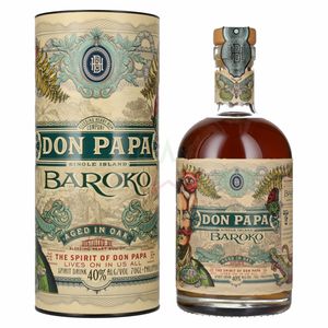 Don Papa Rum Baroko in Geschenkbox 40.0 %  0,70 lt.