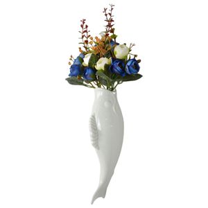 Wandvase kreative dreidimensionale Fischform Blumenbehälter Haushaltswaren-B