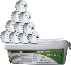 10-er - Set EcoBug® Extra strong urinal cap - wassersparendes Urinal-System