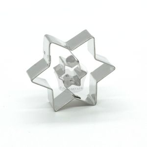 Ausstechformen/Ausstecher - Stern groß + Stern  Felcman Material:: Metal, Farbe:: Silber, Durchmesser:: 5,5cm