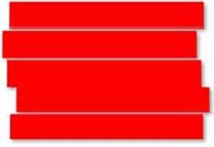 LEGAMASTER Magnetstreife 10x300mm rot 6St. - Rot - 300 mm - 30 cm - 107,1 g - 75 mm - 330 mm