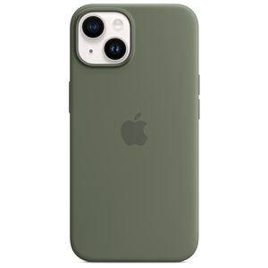 Apple Silicone Case iPhone 14         gn  mit MagSafe - olive
